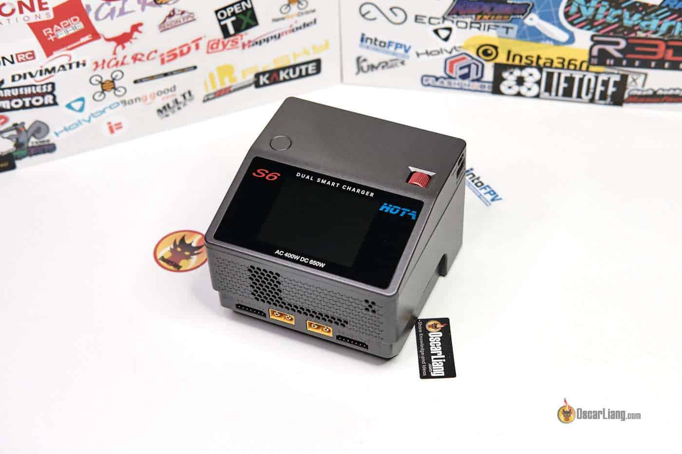HOTA S6 dual smart charger — AC 400W / DC 650W